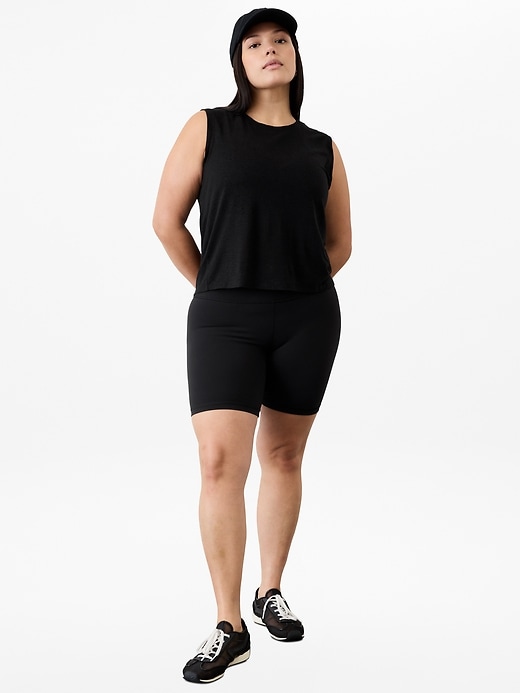 Image number 5 showing, Getaway Linen Blend Muscle Tank