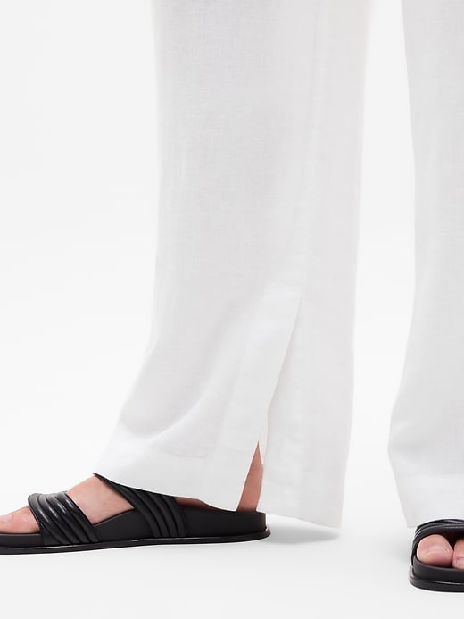 Image number 6 showing, Retreat Linen High Rise Wide Leg Pant