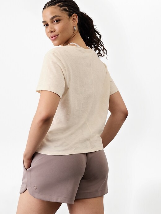 Image number 6 showing, Essential Slub V-Neck Tee