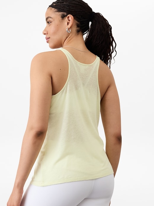 Image number 6 showing, Getaway Linen Blend Tank