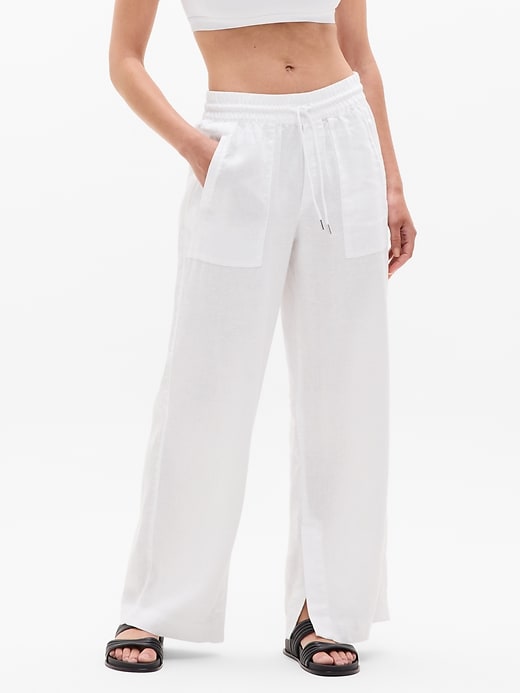 Image number 2 showing, Retreat Linen High Rise Wide Leg Pant