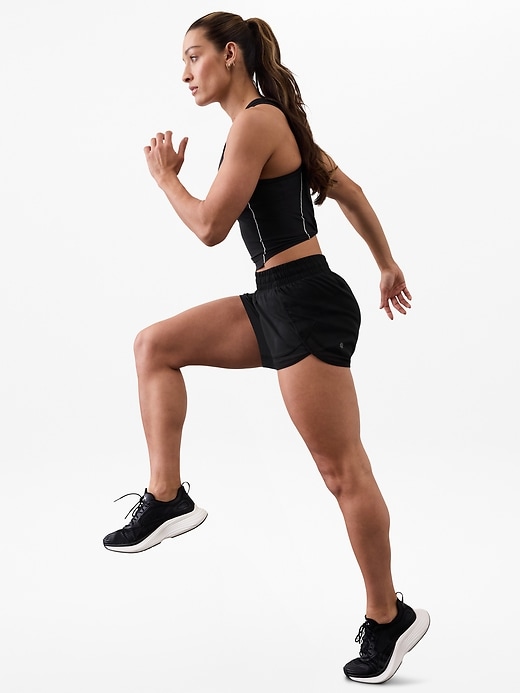 Image number 2 showing, Mesh Racer Run Mid Rise 4 Short