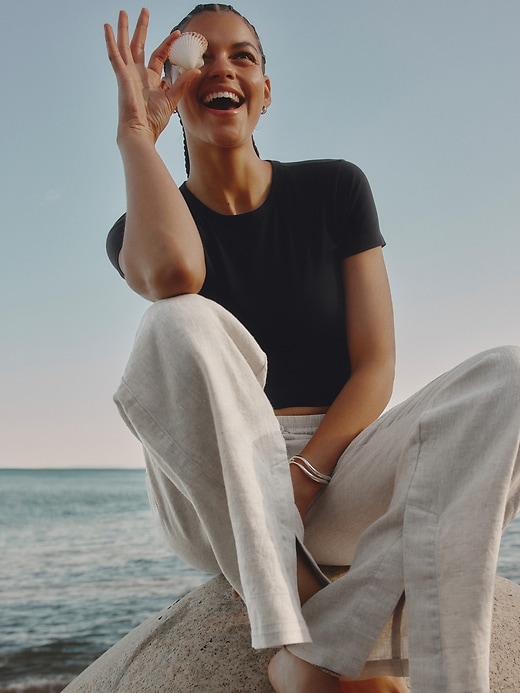 Image number 8 showing, Signature Rib Crop Tee