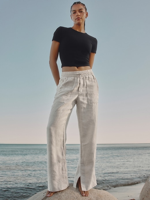 Image number 1 showing, Signature Rib Crop Tee
