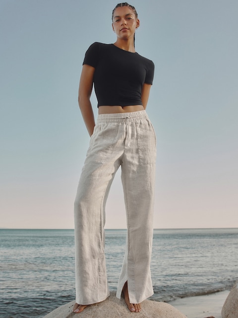 Signature Rib Crop Tee