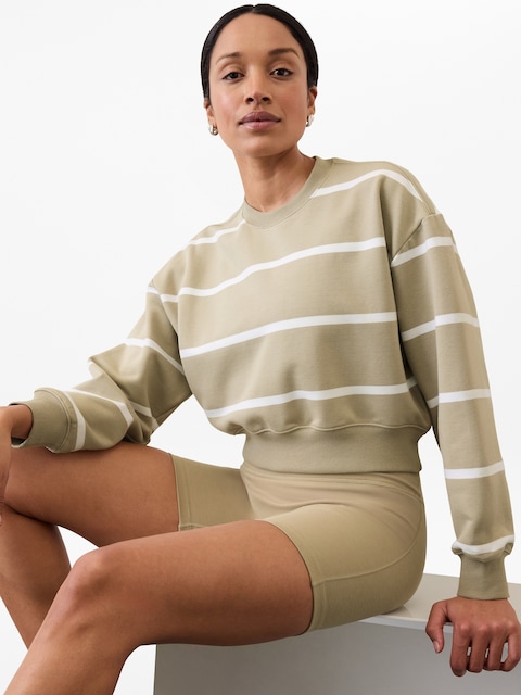 Heavyweight Terry Crop Crew Sweatshirt - Multi
