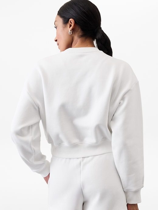 Image number 2 showing, Heavyweight Terry Crop Crew Sweatshirt