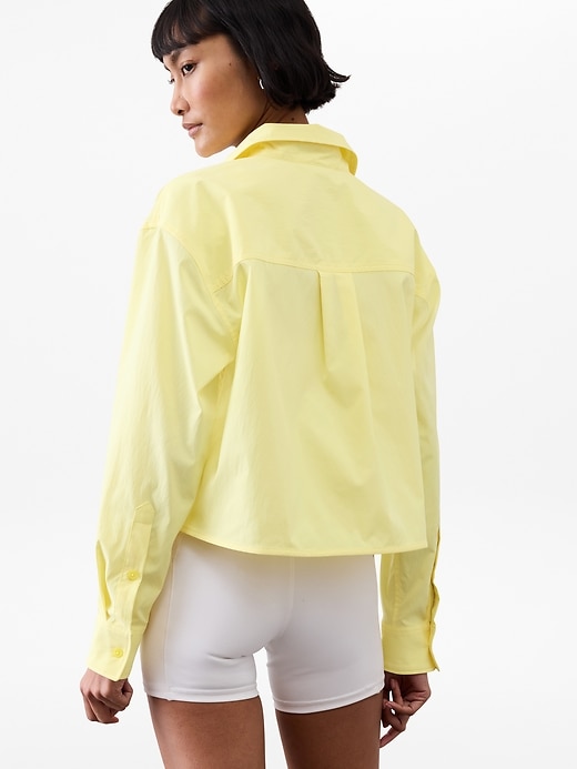 Image number 2 showing, Midday Cropped Poplin Shirt