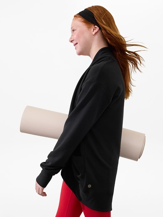 Image number 4 showing, Athleta Girl Wrap 'n Roll Cardigan