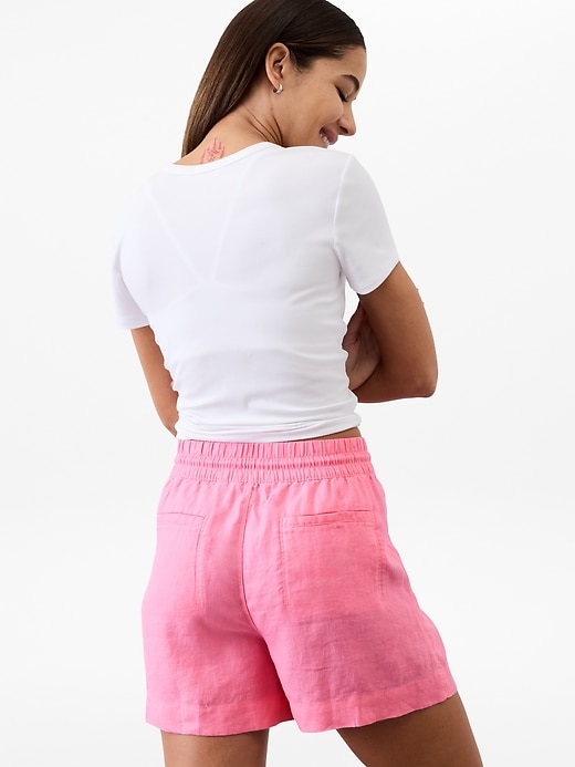 Image number 2 showing, Retreat Linen Mid Rise Short