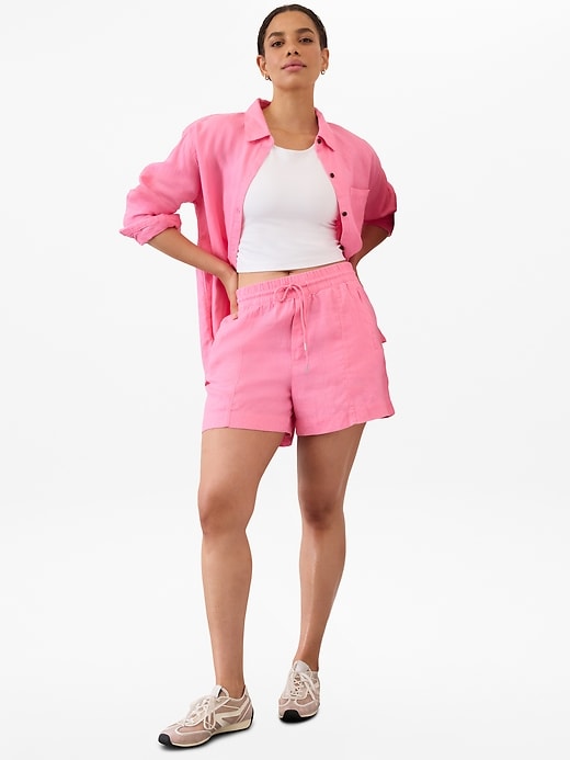 Image number 5 showing, Retreat Linen Mid Rise Short