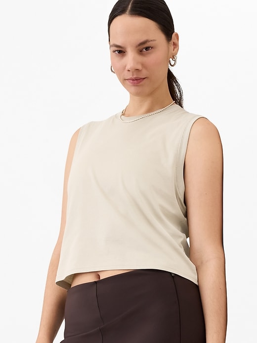 Image number 1 showing, True Cotton Crop Tank