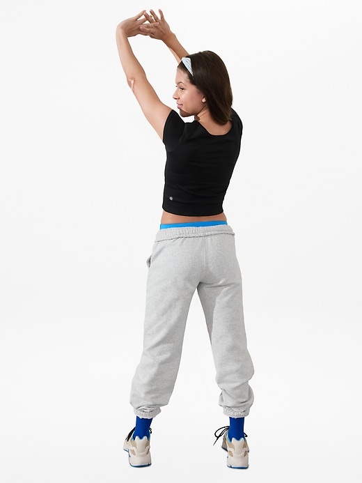Image number 2 showing, Athleta Girl Rise Above Rib Crop Tee