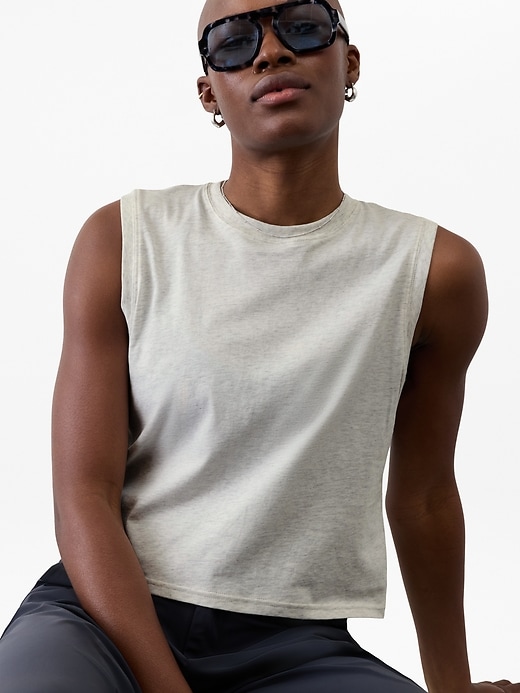Image number 3 showing, True Cotton Crop Tank
