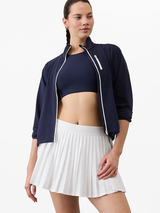 Image number 3 showing, Match Point High Rise Pleated Lasercut 13 1/2" Skort