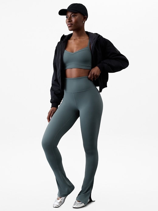 Image number 4 showing, Elation Ultra High Rise Split Slim Flare Pant