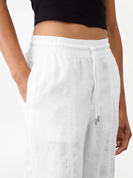 Image number 5 showing, Retreat High Rise Linen Ankle Pant