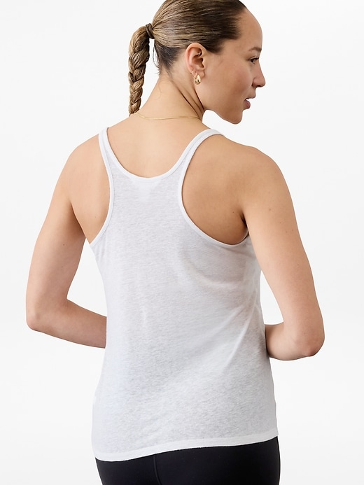 Image number 5 showing, Getaway Linen Blend Tank