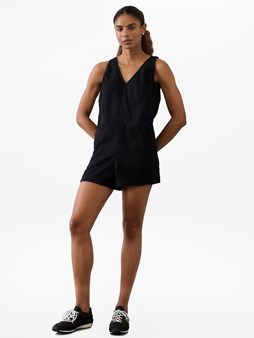 Image number 1 showing, Retreat Linen Romper