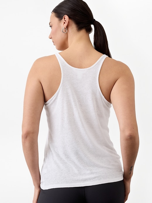 Image number 7 showing, Getaway Linen Blend Tank