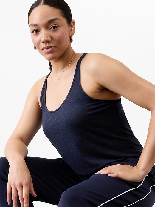 Image number 5 showing, Getaway Linen Blend Tank