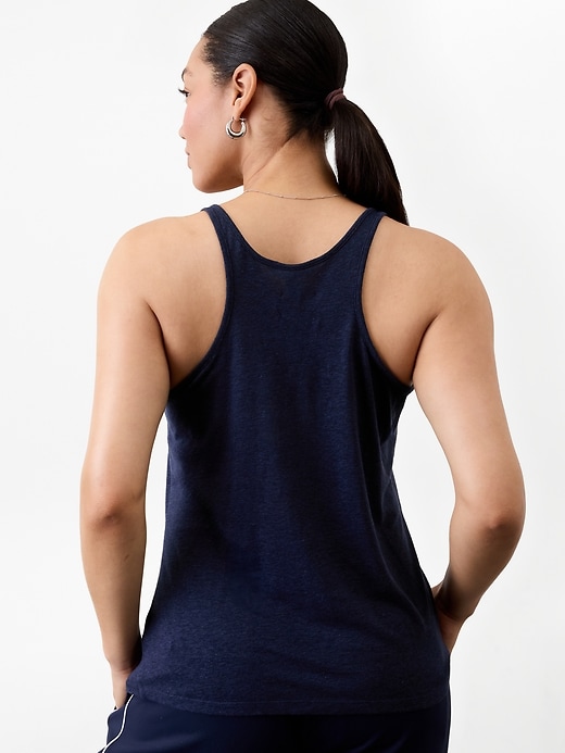 Image number 6 showing, Getaway Linen Blend Tank