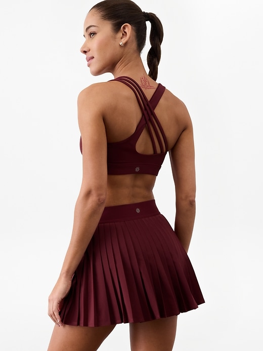 Image number 6 showing, Match Point High Rise Pleated Lasercut 13 1/2" Skort