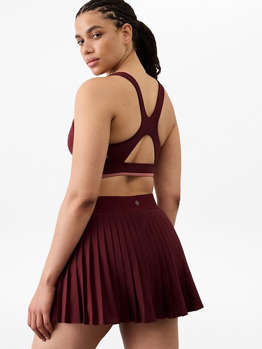 Image number 8 showing, Match Point High Rise Pleated Lasercut 13 1/2" Skort