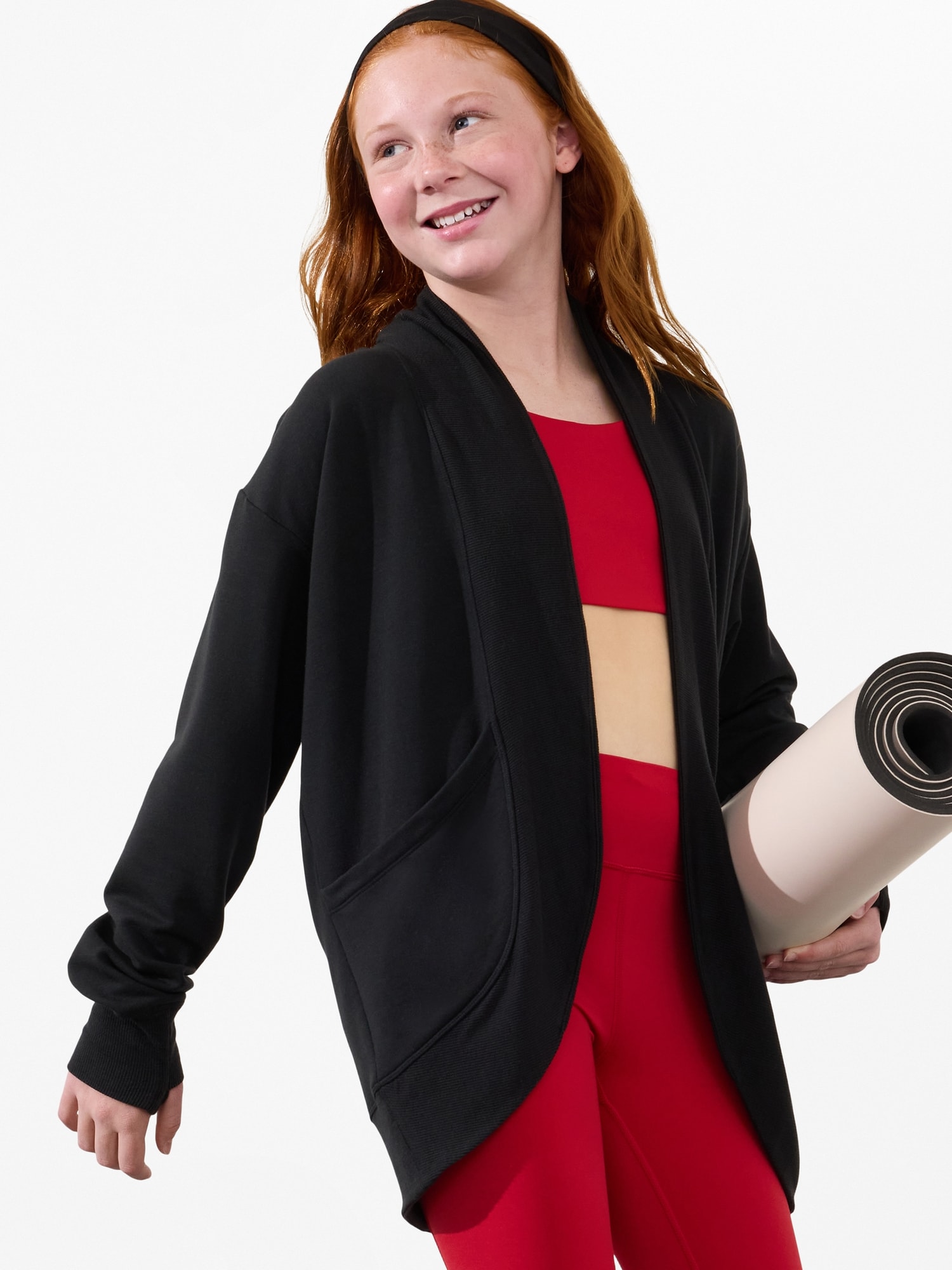 Athleta Girl Wrap 'n Roll Cardigan