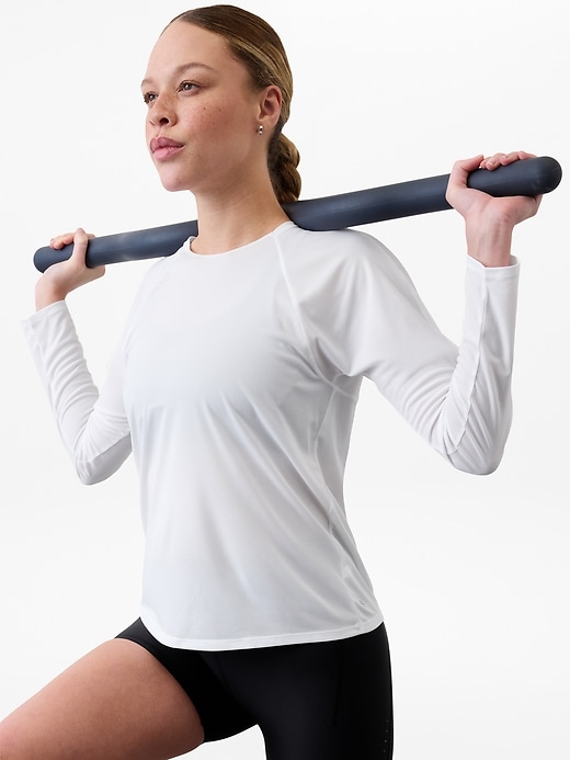 Image number 1 showing, Grid Knit Top