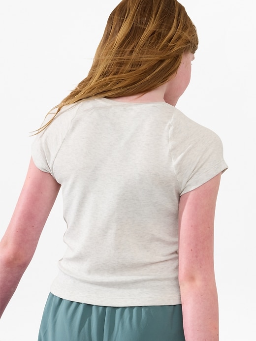 Image number 2 showing, Athleta Girl Easy Rib Tee