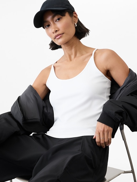 Image number 1 showing, Signature Rib Thin Strap Tank