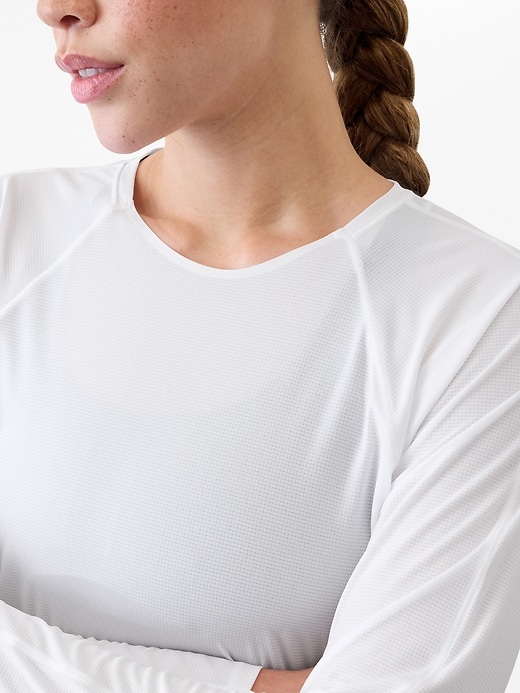 Image number 3 showing, Grid Knit Top