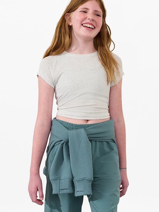 Image number 1 showing, Athleta Girl Easy Rib Tee