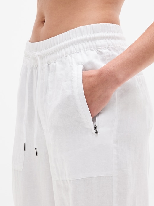 Image number 5 showing, Retreat Linen High Rise Wide Leg Pant