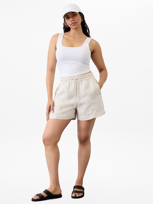 Image number 5 showing, Retreat Linen Mid Rise 4" Short