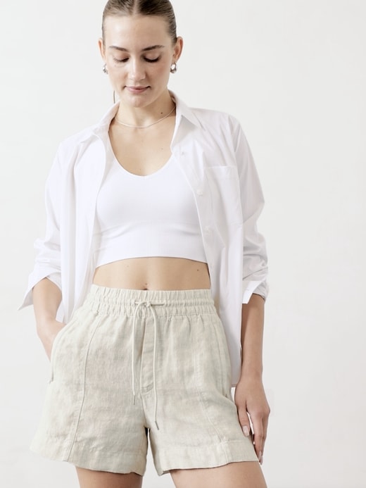 Image number 4 showing, Retreat Linen Mid Rise 4" Short