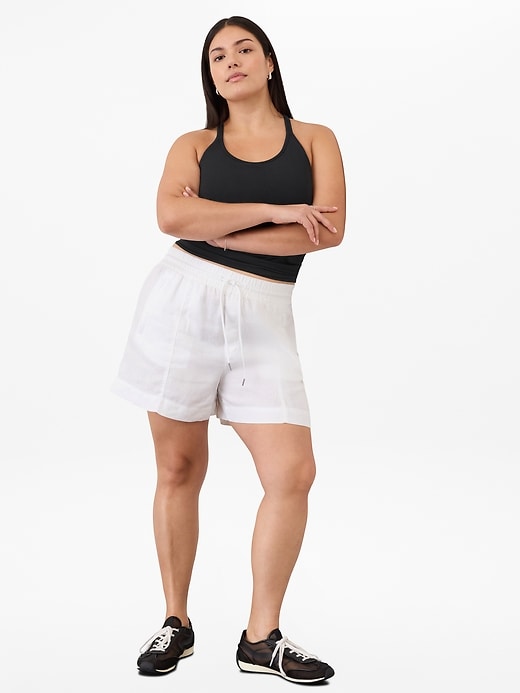 Image number 6 showing, Retreat Linen Mid Rise 4" Short