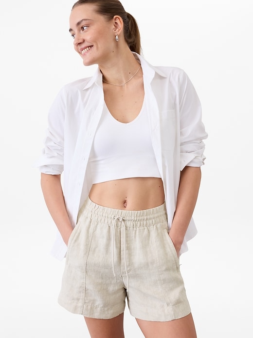 Image number 7 showing, Retreat Linen Mid Rise 4" Short