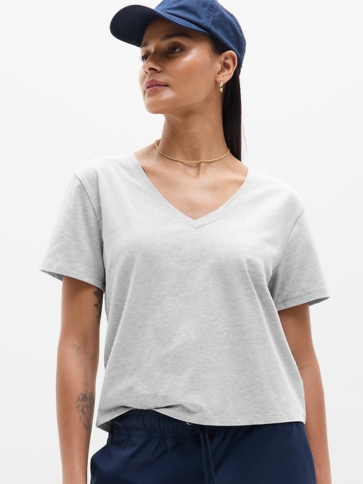 Image number 1 showing, Essential V-Neck Tee