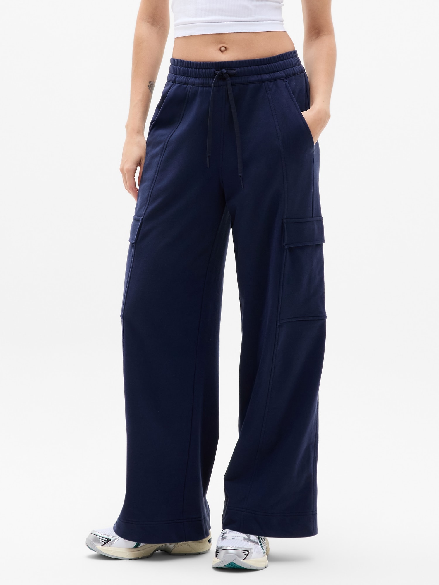 Retroterry High Rise Wide Leg Cargo Pant