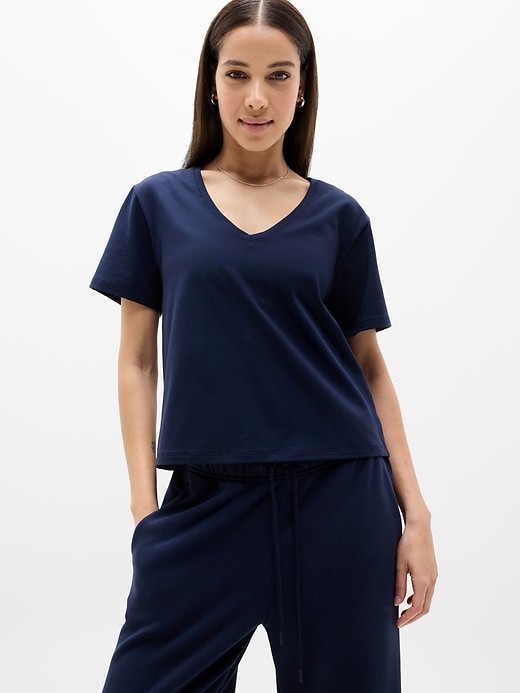 View large product image 1 of 4. Essential V-Neck Tee