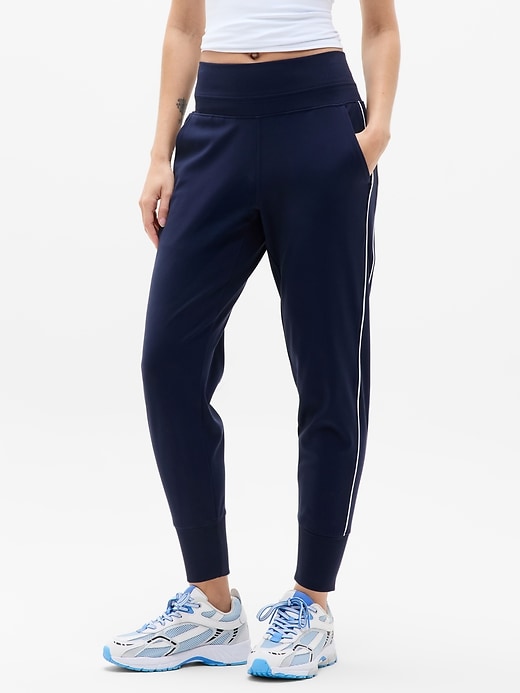 Image number 1 showing, Venice High Rise Track Stripe Jogger
