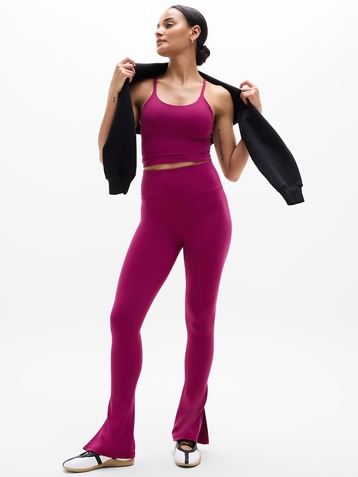 Image number 5 showing, Elation Ultra High Rise Split Slim Flare Pant