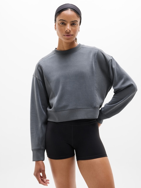 Seasoft Rib Crewneck Sweatshirt - Gray