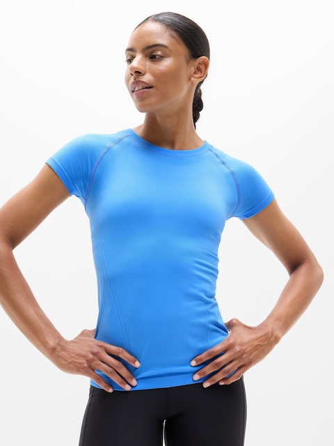 Momentum Seamless Tee - Blue