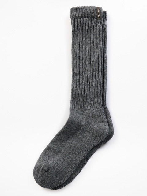 Cloud Scrunch Sock - Charcoal Grey Heather