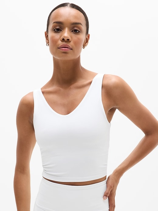 Image number 1 showing, Transcend V-Neck Crop Sports Bra D-DD