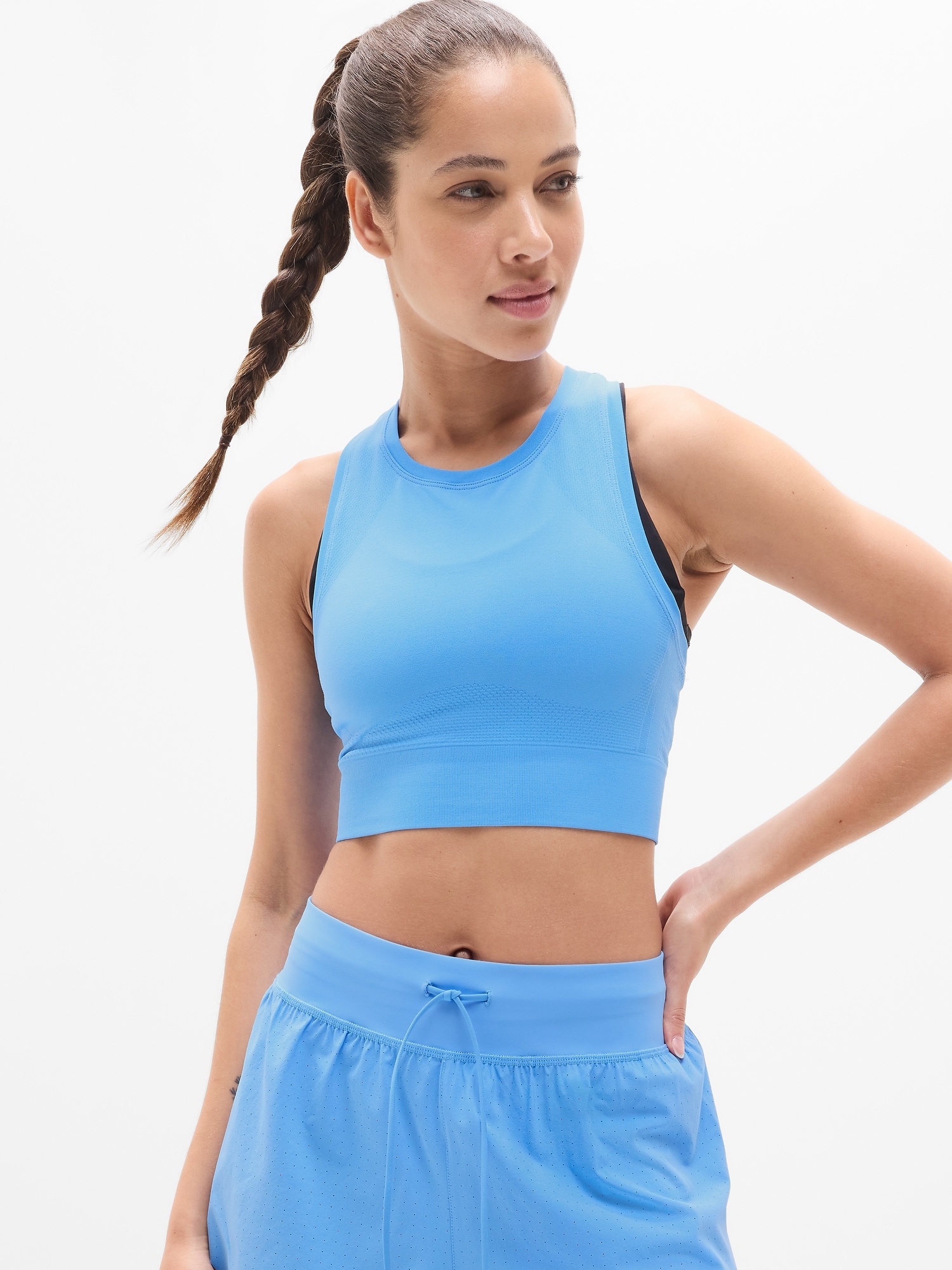 Athleta Women's Momentum Flex Ultra Crop Tank Blue Size XXS