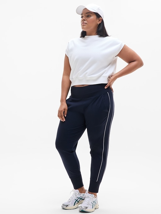 Image number 7 showing, Venice High Rise Track Stripe Jogger